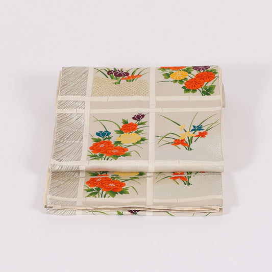 Japanese kimono sash belt (Hukuro-obi) 100%silk / 66