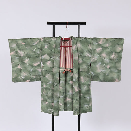Japanese kimono Jacket (Haori) Ssize 100%silk / 73