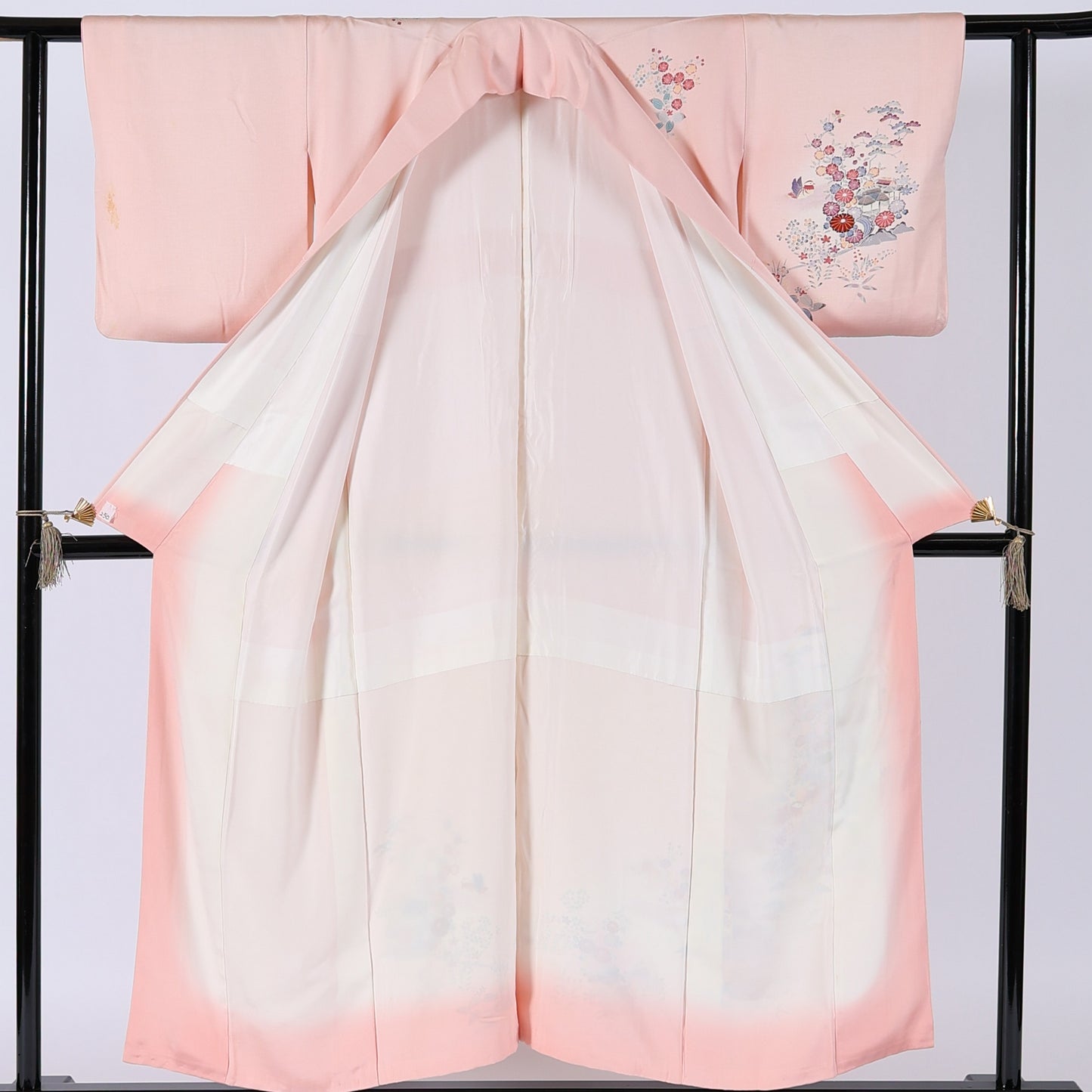 Japanese kimono (Houmongi) S-size 100%silk / 81