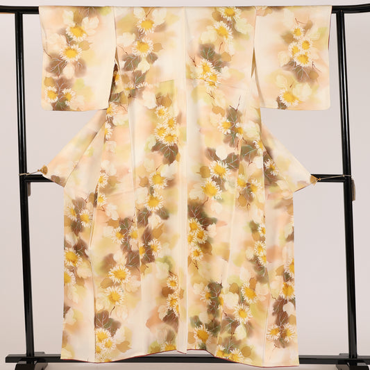 Japanese kimono (Komon) M-size 100%silk / 103