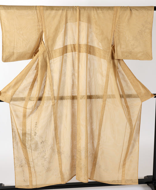 Japanese kimono (Houmongi) M-size 100% silk / 300