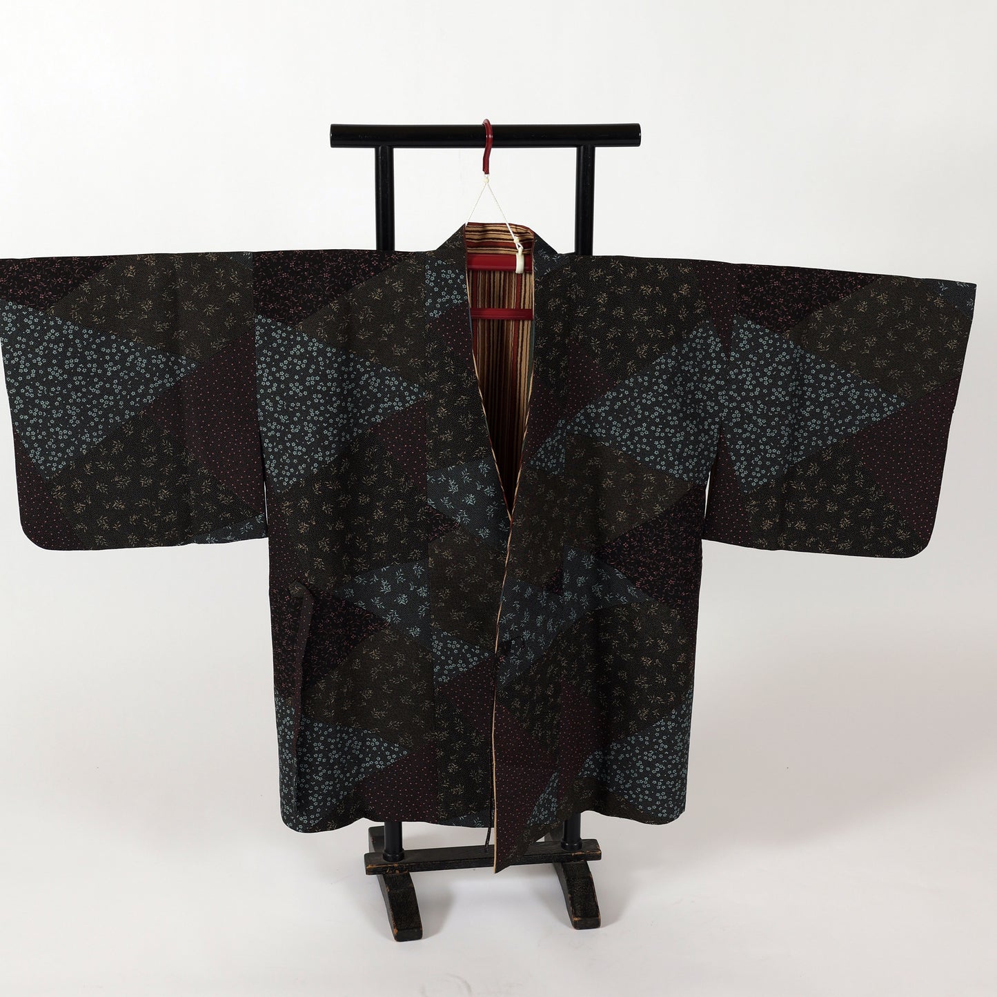 Japanese kimono jacket reversible (Dotyugi) M-size polyester / 295
