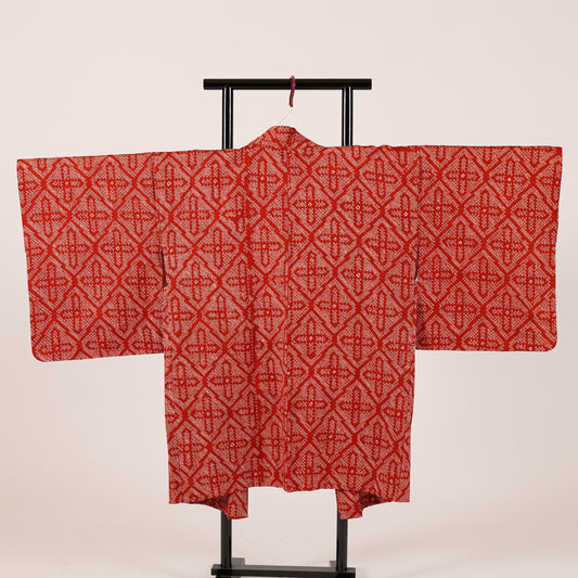 Vintage Japanese kimono Jacket (Haori) S-size 100%silk / 119