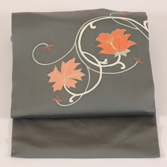 New Japanese kimono sash belt (Nagoya-obi) 100%silk / 146