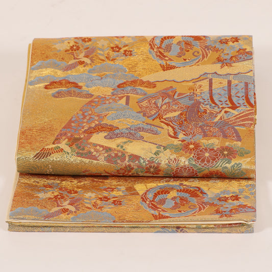 Japanese kimono sash belt (obi) 100%silk / 133