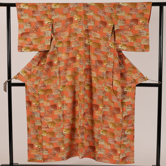 Vintage Japanese kimono (Komon) M-size 100%silk / 109