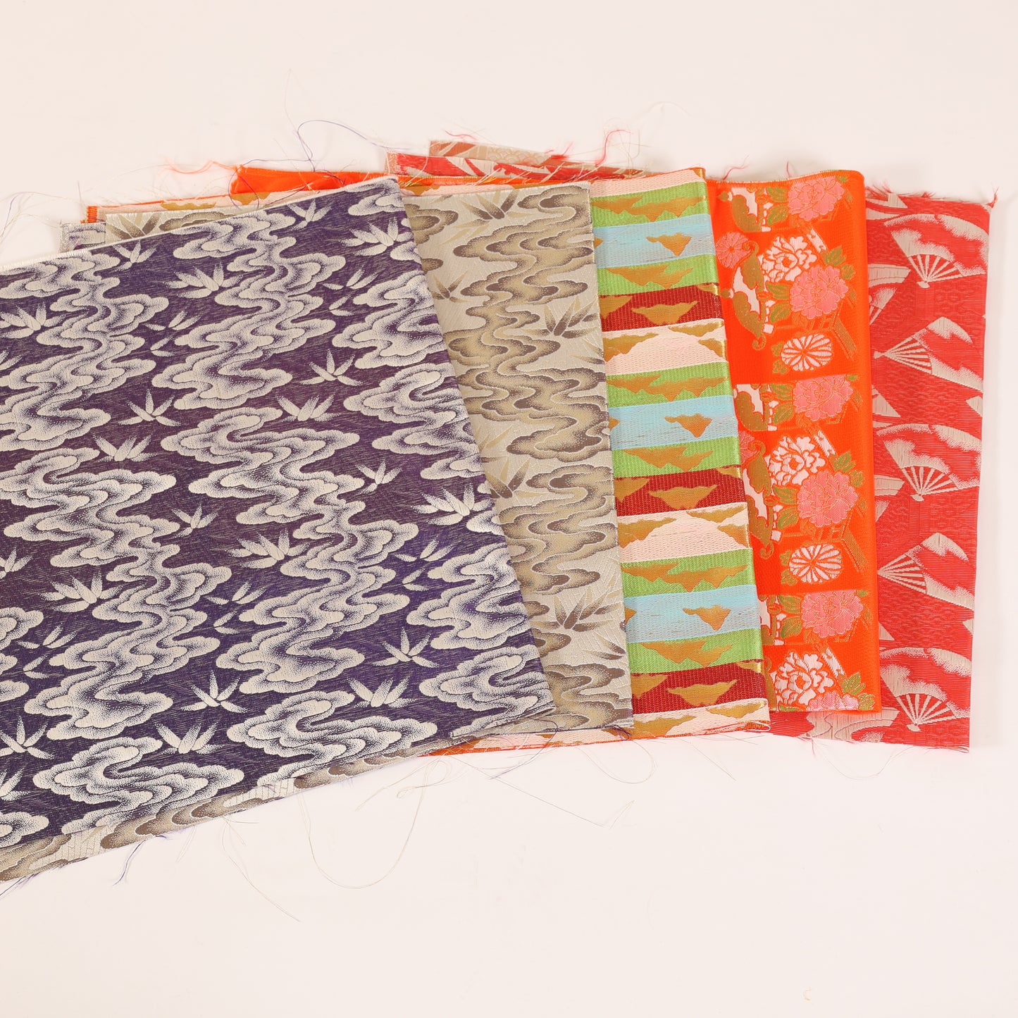 Obi fabric cut-off piece 5-piece set / 155
