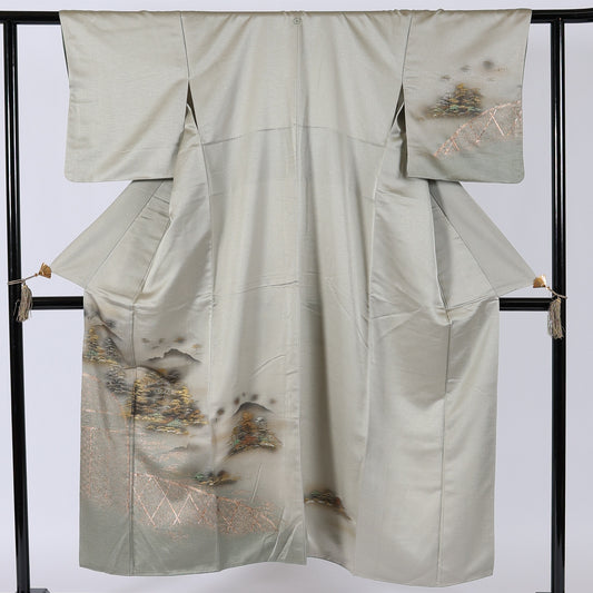 Japanese kimono (Tsukesage) S-size 100%silk / 82