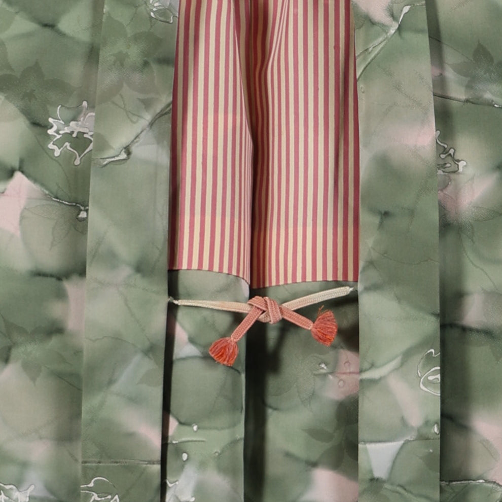 Japanese kimono Jacket (Haori) Ssize 100%silk / 73