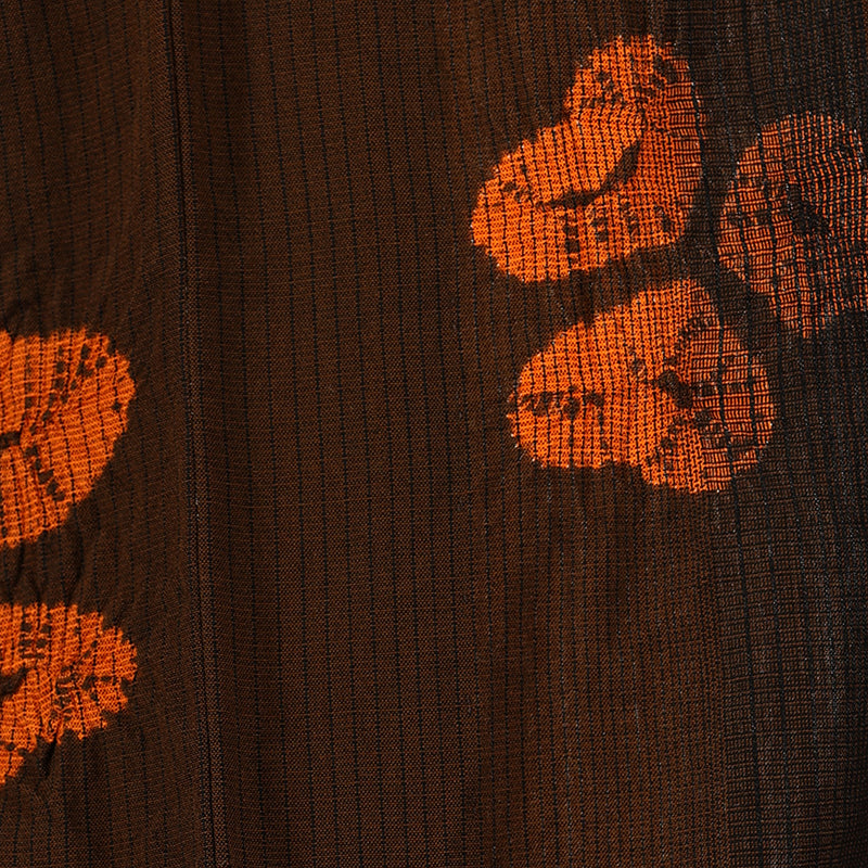 Japanese kimono (Tsumugi) M-size 100% silk / 11