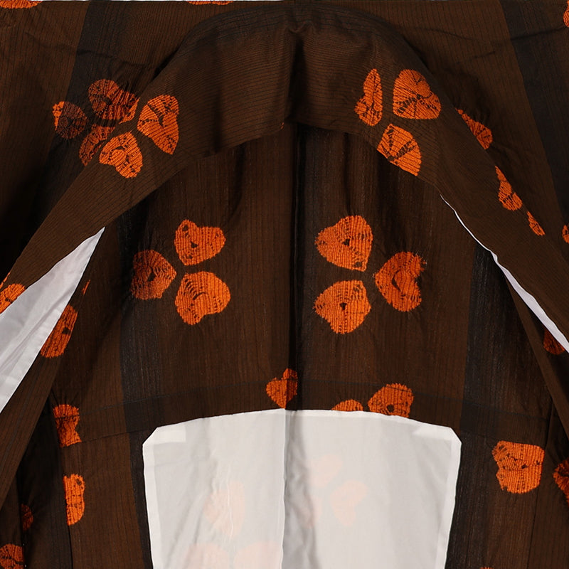 Japanese kimono (Tsumugi) M-size 100% silk / 11