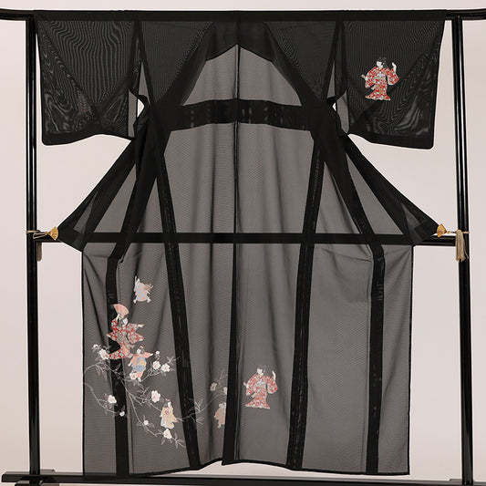 Kimono(Tsukesage) casual kimono washable kimono summer /17