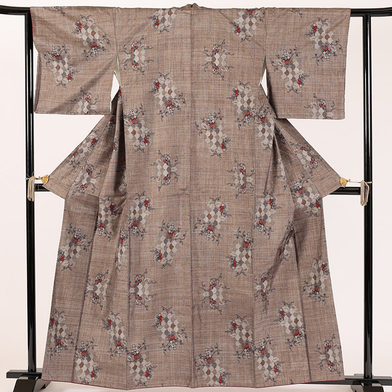 Japanese kimono (Tsumugi) Msize 100% silk /1