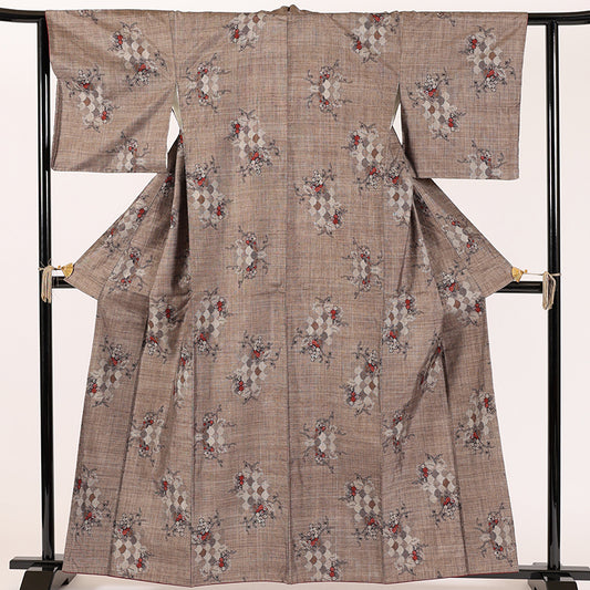 Japanese kimono (Tsumugi) Msize 100% silk /1