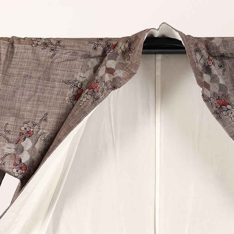 Japanese kimono (Tsumugi) Msize 100% silk /1