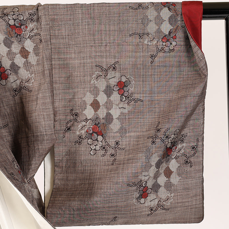 Japanese kimono (Tsumugi) Msize 100% silk /1
