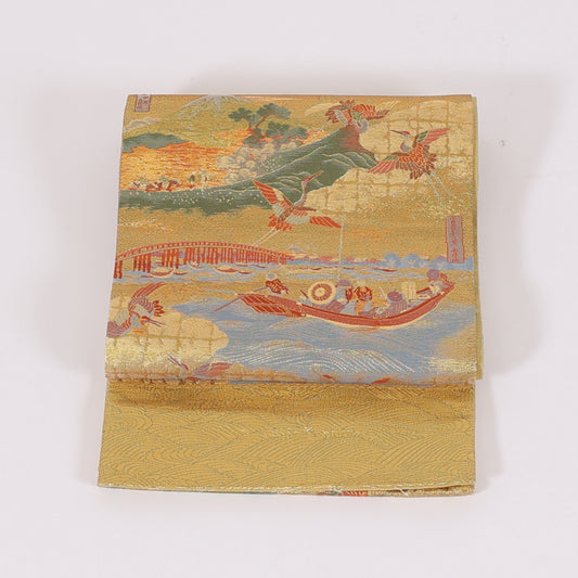 Japanese kimono sash belt (Hukuro-obi) 100% silk / 251