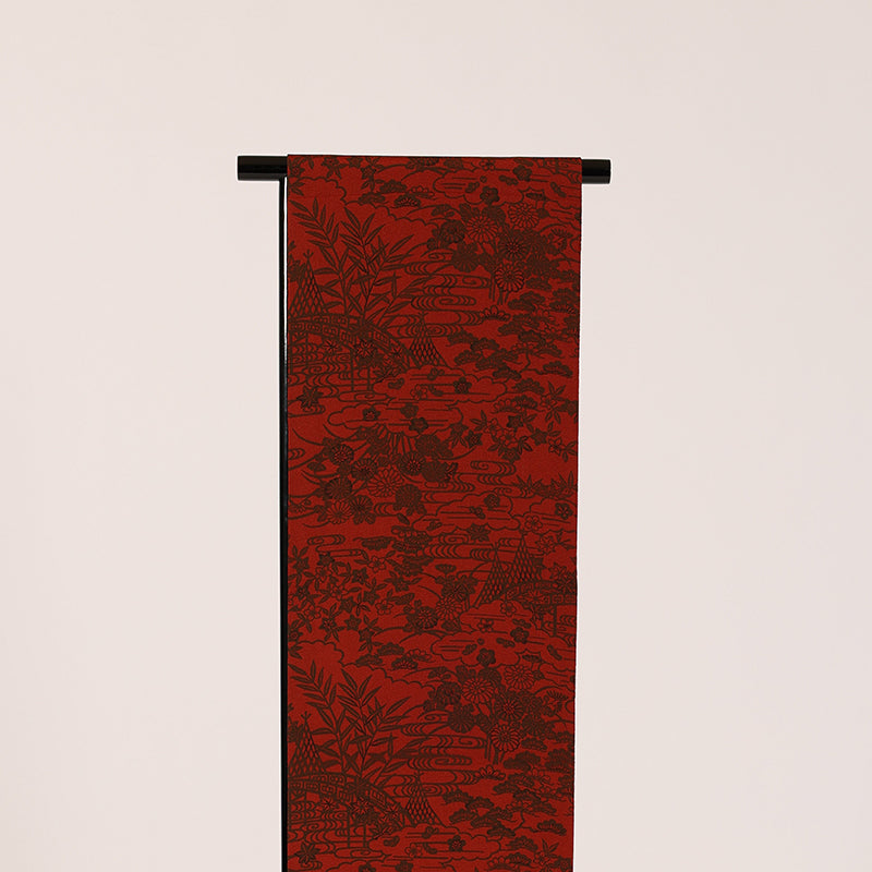 No.25 New 8 inch obi Hiraki Nagoya tailored engine pattern