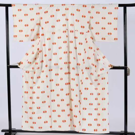 Japanese kimono (Tsumugi) M-size 100% silk / 267