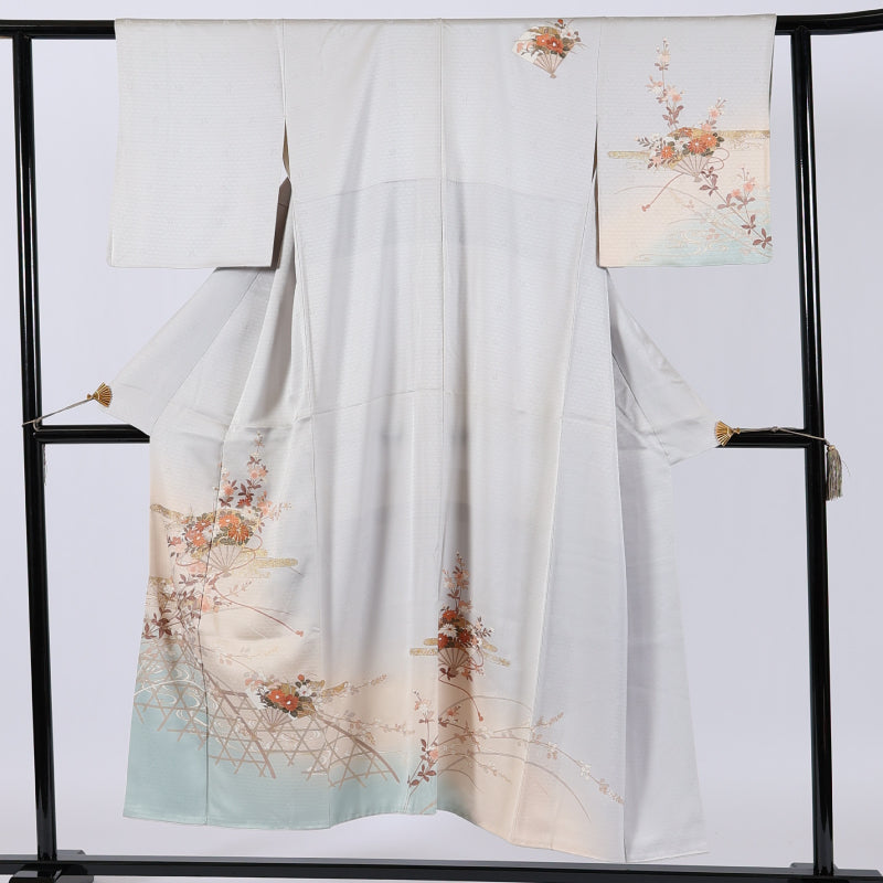 Japanese kimono (Houmongi) S-size 100% silk / 269