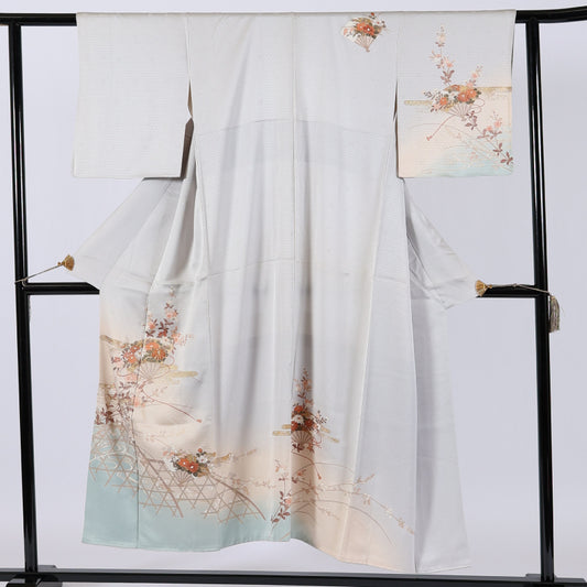 Japanese kimono (Houmongi) S-size 100% silk / 269