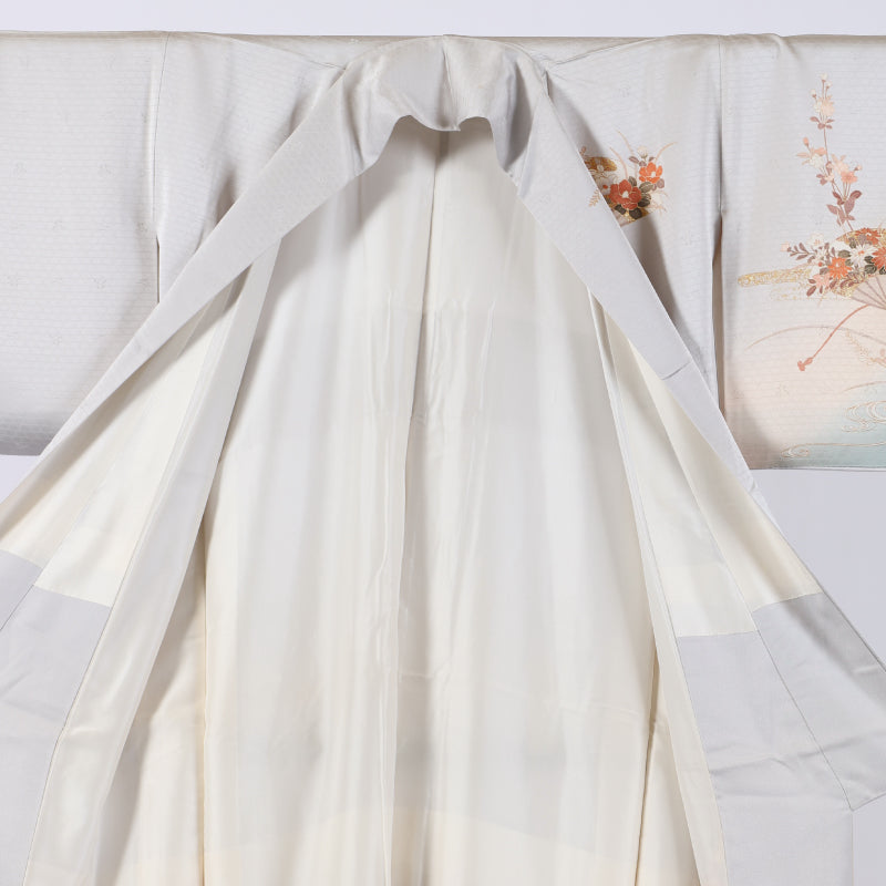 Japanese kimono (Houmongi) S-size 100% silk / 269