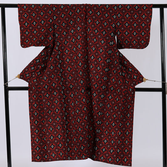 Japanese kimono (Komon) SS-size cotton / 272