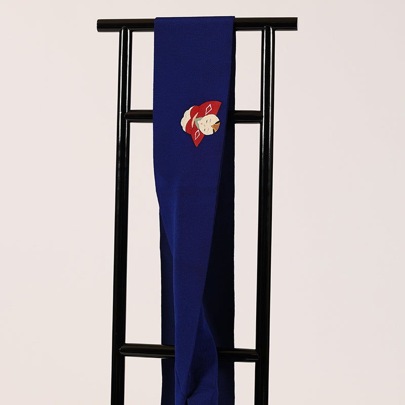 No.28 Nagoya obi blue doll chirimen
