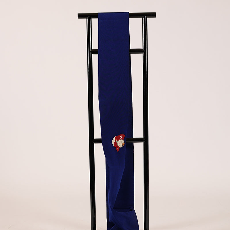 No.28 Nagoya obi blue doll chirimen