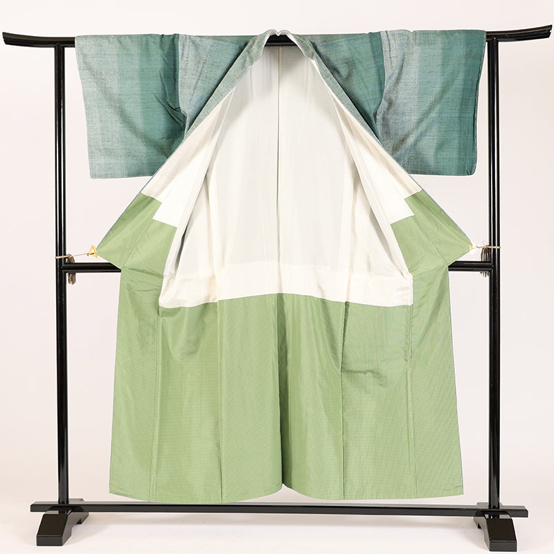 Japanese kimono (Tsumugi) M-size 100% silk /2