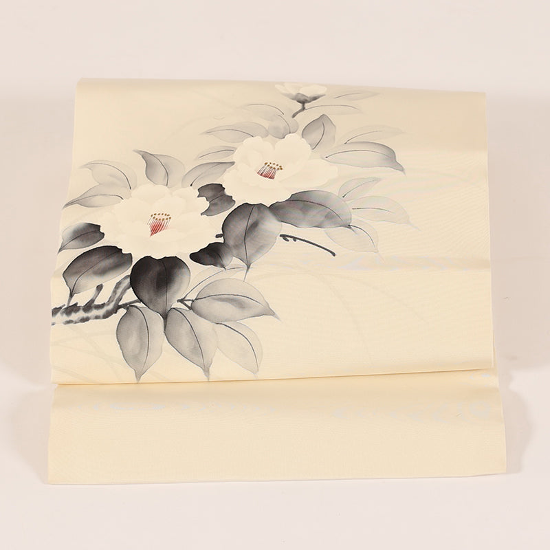 No.30 Nagoya belt Shiose white sumi-e