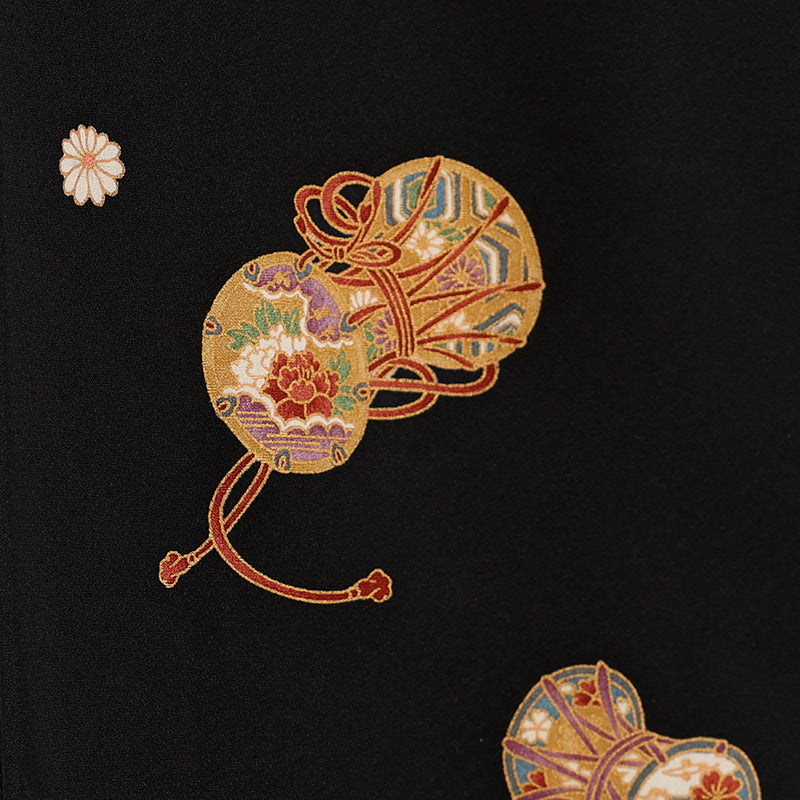 Japanese kimono (Komon) M-size 100% silk / 5