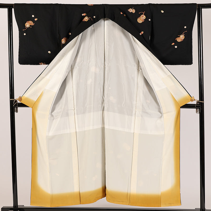 Japanese kimono (Komon) M-size 100% silk / 5