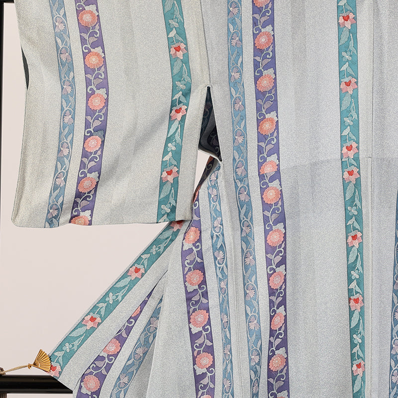 Japanese kimono (Komon) M-size 100% silk / 7