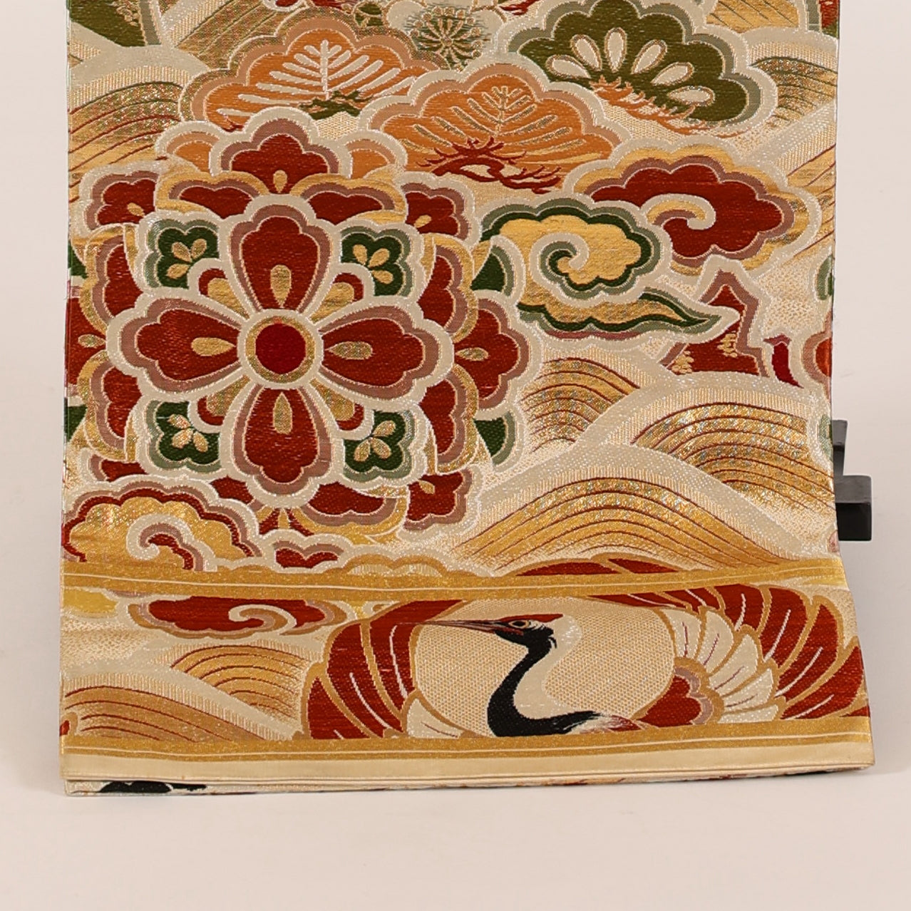 Vintage Japanese kimono sash belt (obi) 100%silk / 131