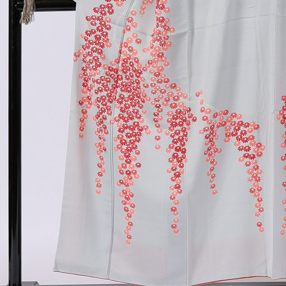 Japanese kimono (Homongi) S-size 100%silk / 80