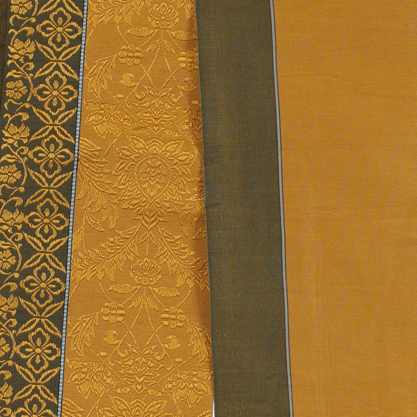 Japanese kimono sash belt (Hanhaba-obi) 100% silk / 285