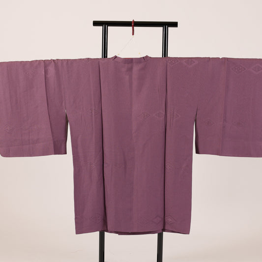 Japanese kimono coat M-size 100%silk / 118