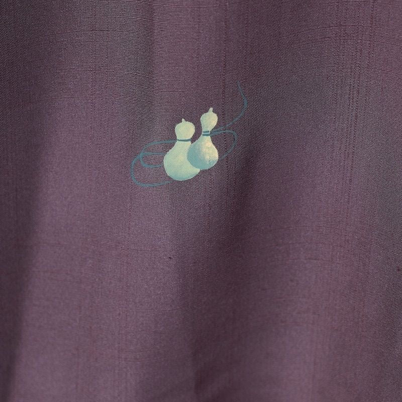 Japanese kimono used <Tsumugi> Msize  silk 100% /K