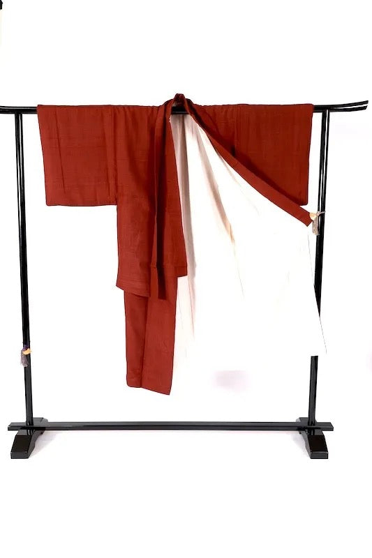 Japanese Men’s New  kimono  Men’s kimono jacket 2piece set  M-size 100% silk  /K330