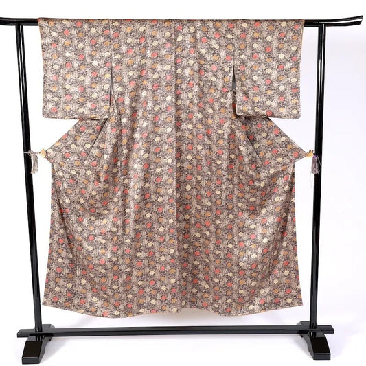Japanease kimono used(komon)sizeS silk100%/K403