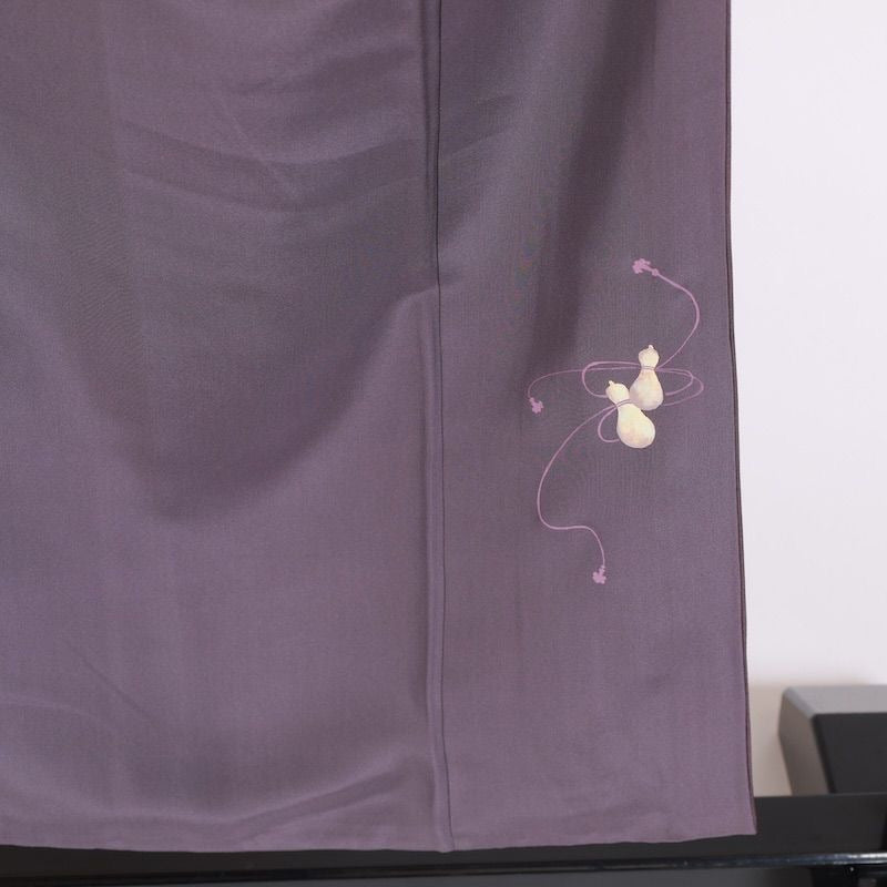 Japanese kimono used <Tsumugi> Msize  silk 100% /K