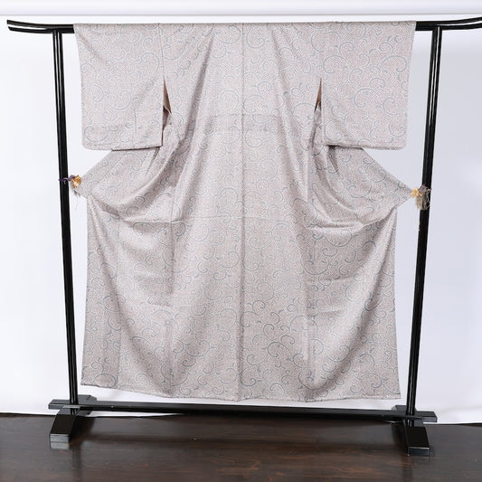 Japanese kimono used <Komon> M-size  silk 100% /B769