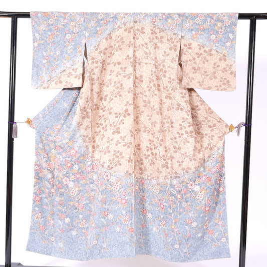 Japanese kimono  (Houmongi)M -size 100% silk  / B66