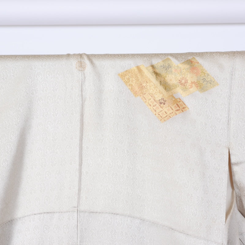 Japanese kimono used <houmongi> M-size  silk 100% /B776