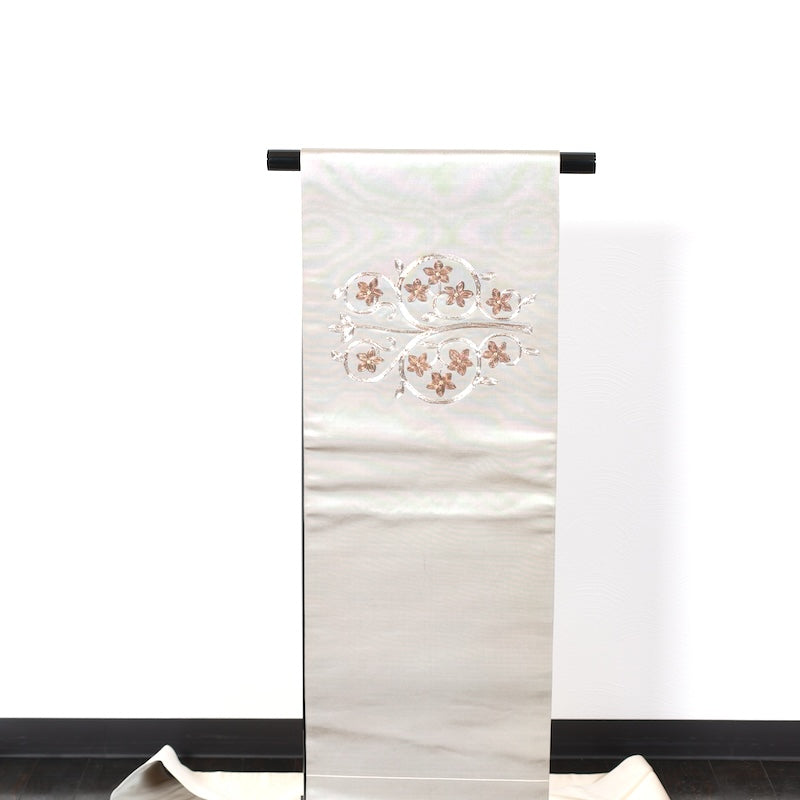 Japanese kimono used sash belt (nagoya-obi) 100% silk  /  T354