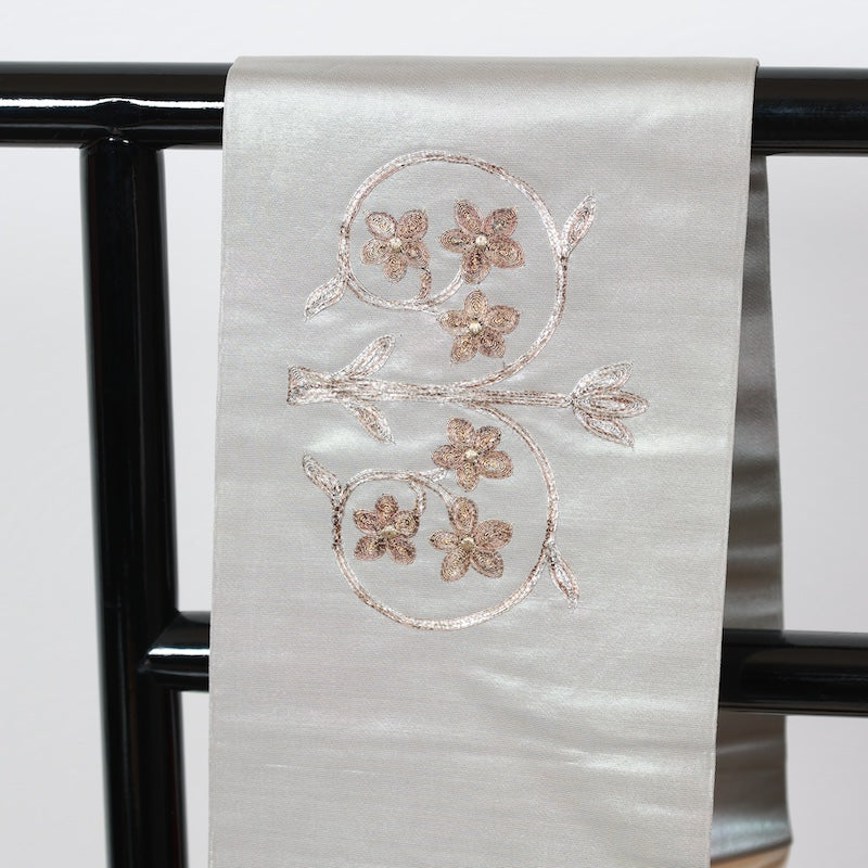 Japanese kimono used sash belt (nagoya-obi) 100% silk  /  T354