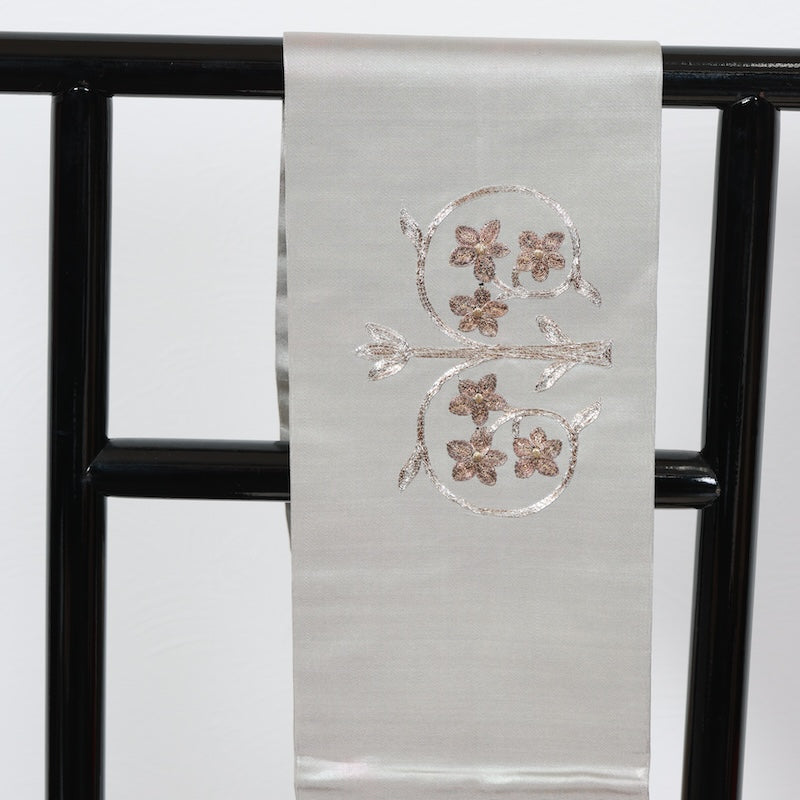 Japanese kimono used sash belt (nagoya-obi) 100% silk  /  T354