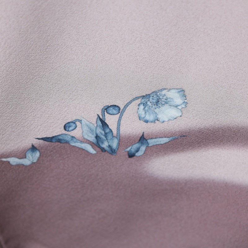Japanese kimono used <Irotomesode> M-size  silk 100% /B771