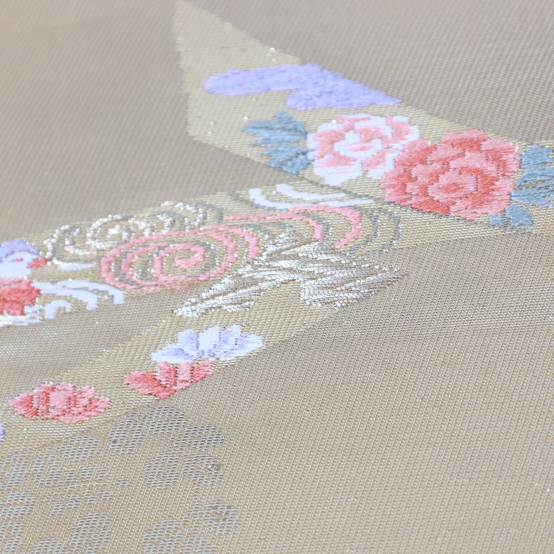 Japanese kimono used sash belt (nagoya-obi) 100% silk  /  T358